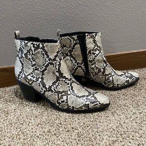 The Loft Outlet snake skin boot